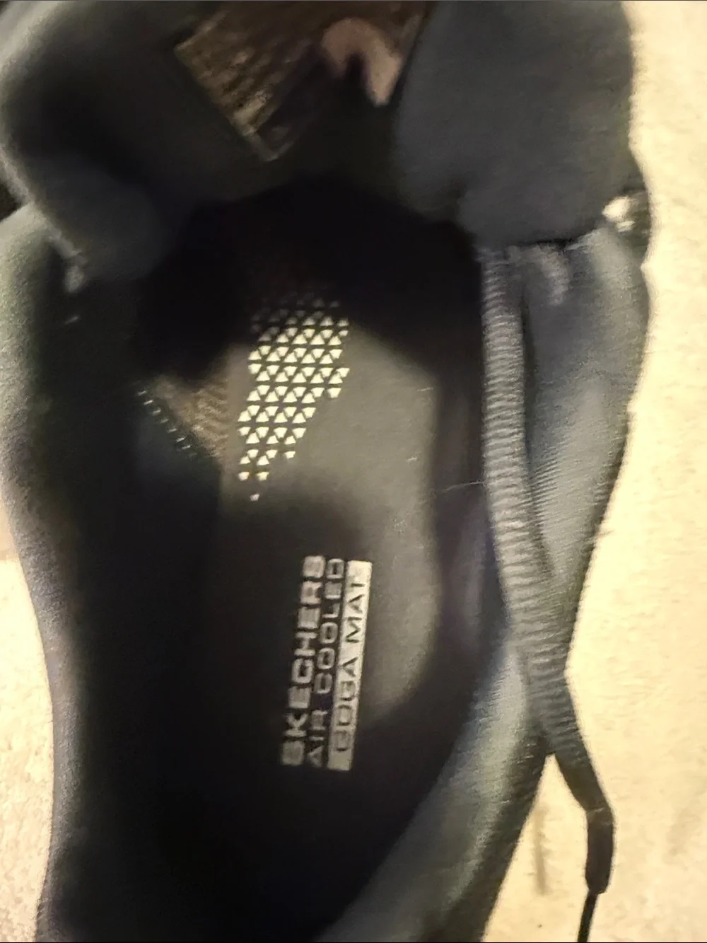Skechers Men's Charcoal Gray Athletic Sneakers with Blue Accents - Picture 4 of 6